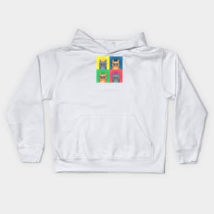 Cat Pop Art Kids Hoodie